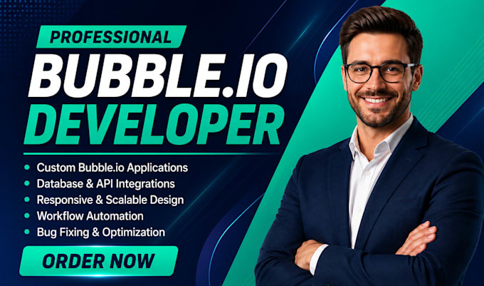 be bubble developer for saas, website,mvps and build bubble ai apps, saas