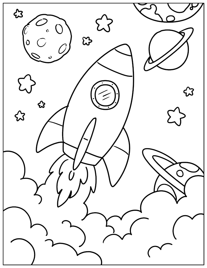 custom coloring book illustrations for kids