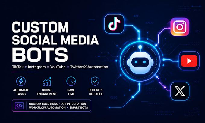 code automated tiktok bot, live streaming bot, instagram API bot, twitter x bot