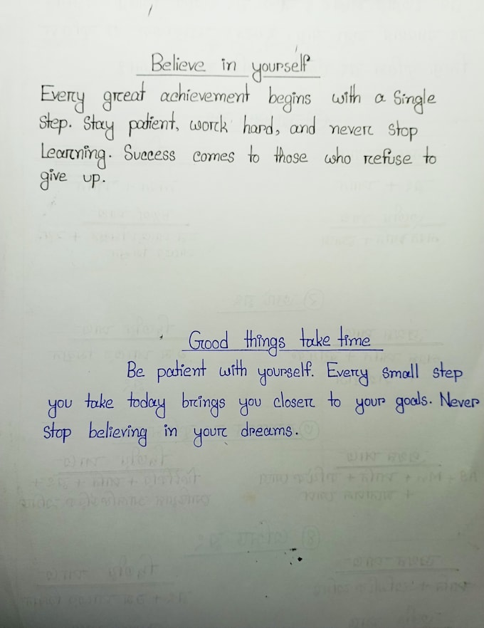write beautiful handwritten notes on paper