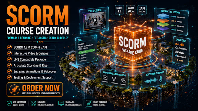 create scorm courses in articulate storyline and rise
