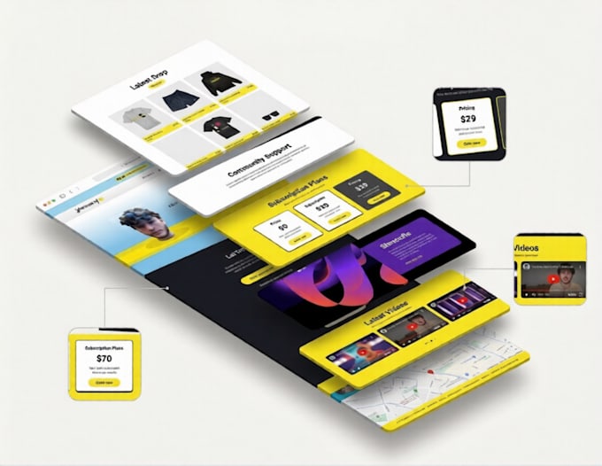 design elementor divi landing page or wordpress website