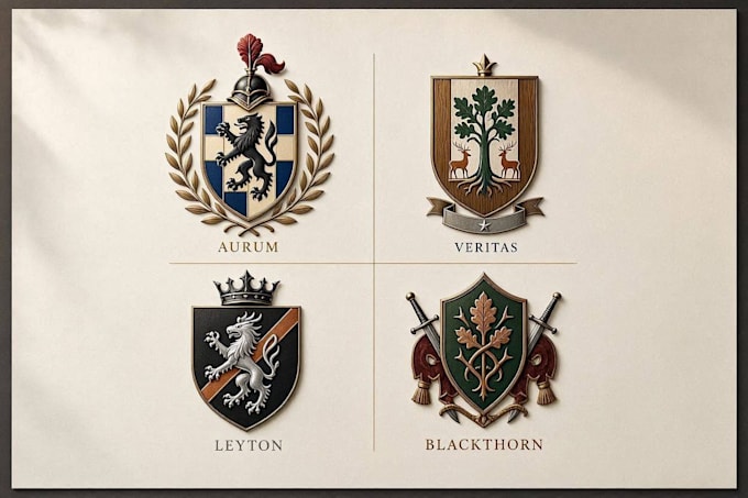 design professional heraldic, modern luxury logo