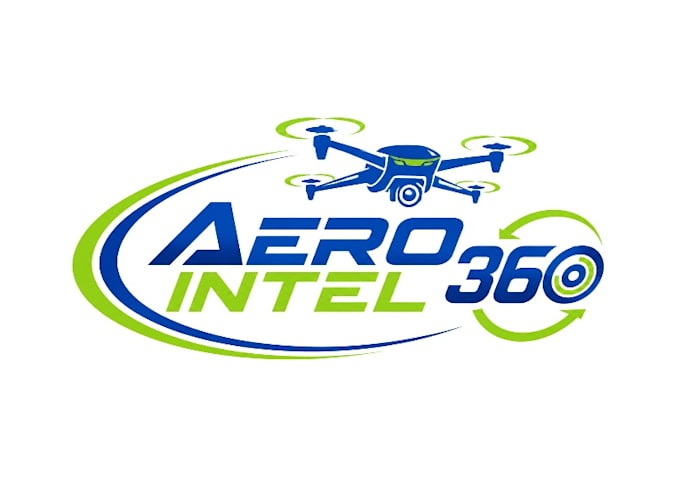 do gorgeous drone service logo with one day delivery