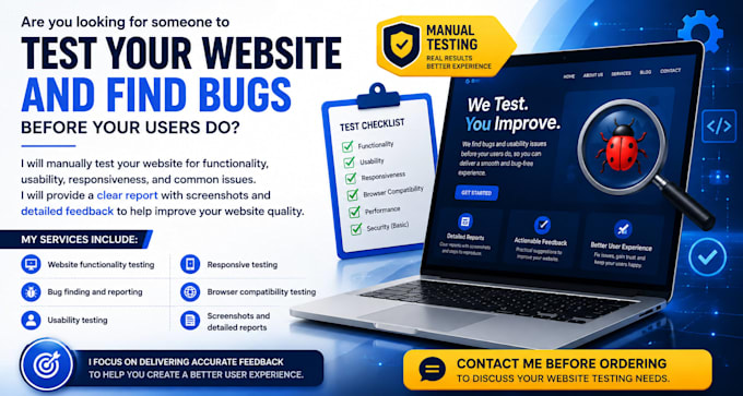perform professional website QA testing