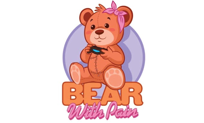 create adorable teddy bear logo design for baby brands