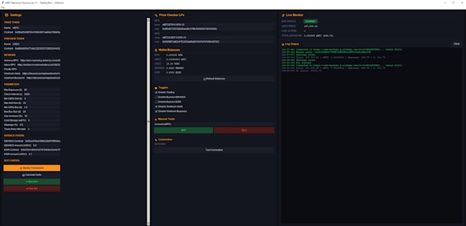 build a crypto trading bot or market scanner in python for binance