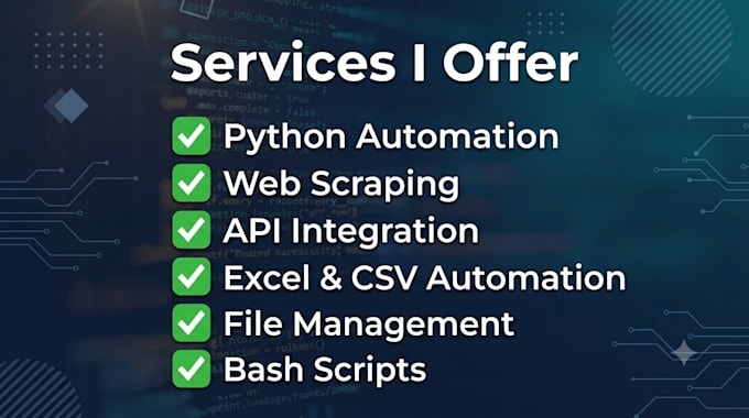 develop python automation scripts for your business