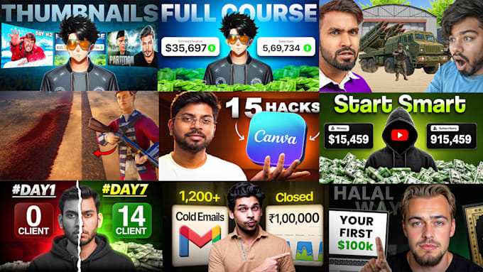 design viral style thumbnails for your channel