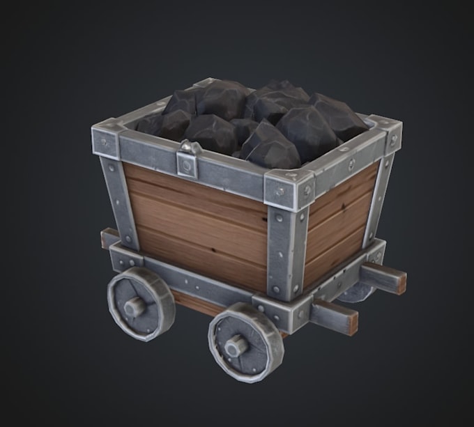 design low poly 3d game asset