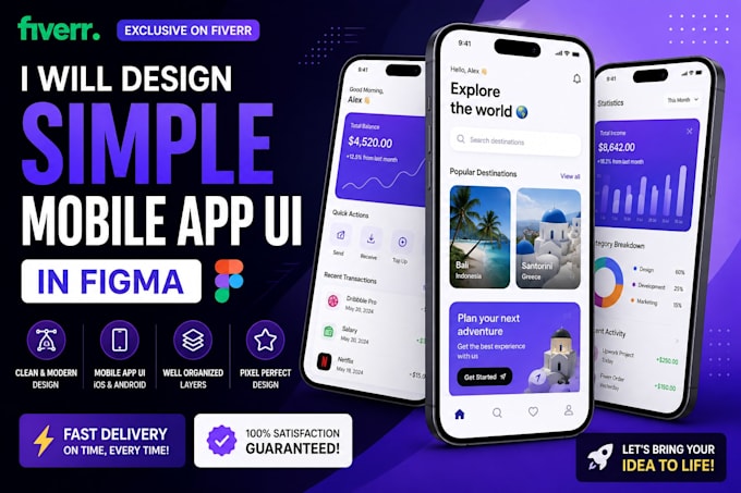 design simple mobile app UI