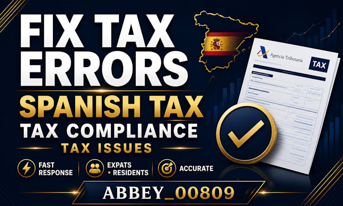 fix spanish tax filing errors resolve tax issues and compliance