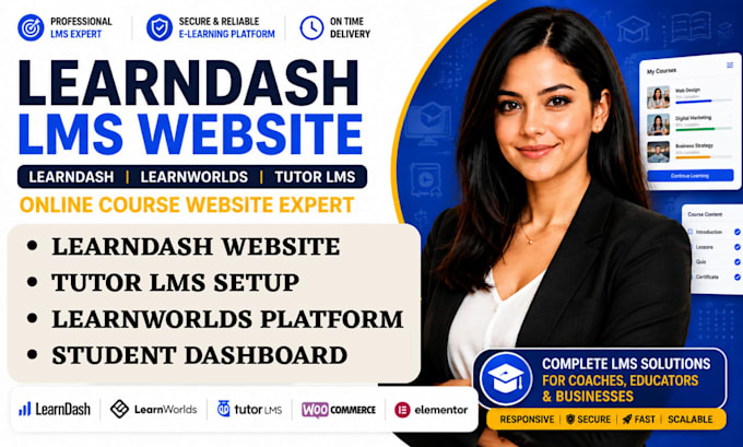 build learndash learnworlds tutor llms online course website expert
