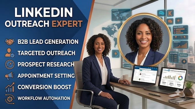 do linkedin outreach, b2b lead generation, and appointment setting