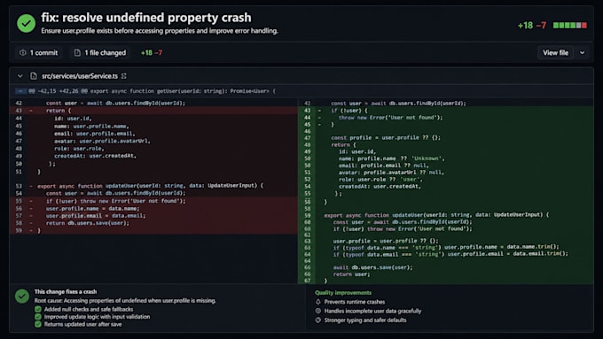 fix bugs and add features to your react, next js or firebase web app
