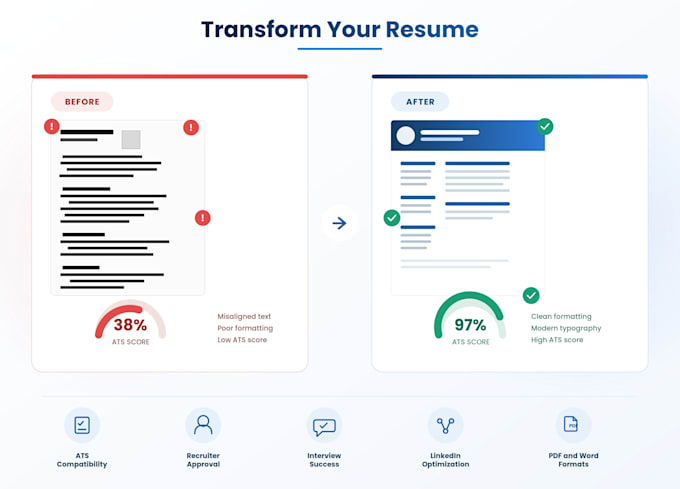 create a professional resume and CV