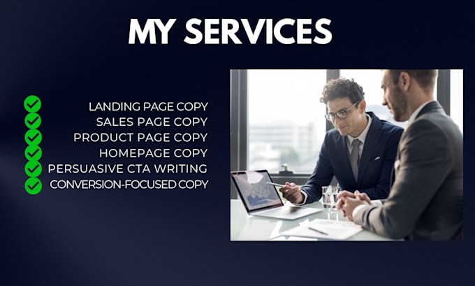 write high converting landing page copy for ecommerce