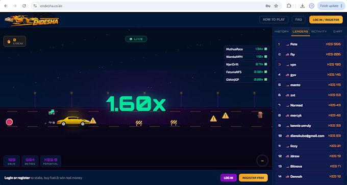 develop a custom crash game website with paypal, stripe, wallet and admin panel