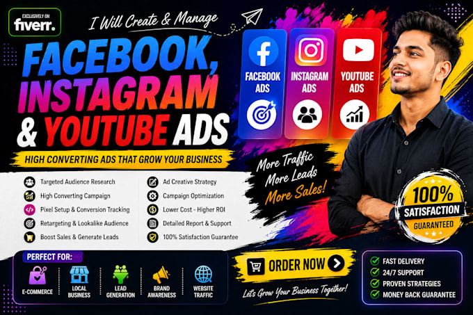 be facebook ads youtube ads twitter marketing SEO