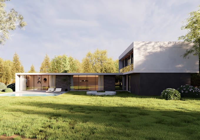 create photorealistic architectural visualization