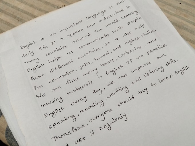 do handwriting and translation services