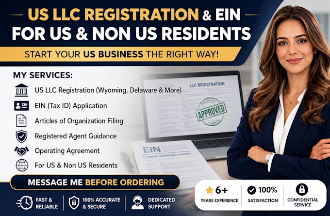 do US llc registration and ein for US and non US resident