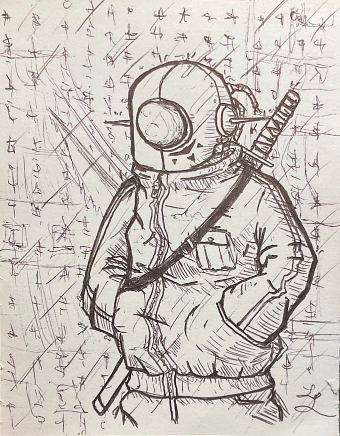 design an original scifi robot character