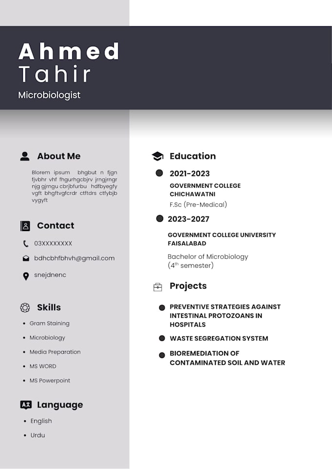 design a professional ats friendly resume in canva