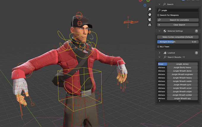 rig, port, or create sfm model gmod playermodel left4dead2 tf2 mmd vr character