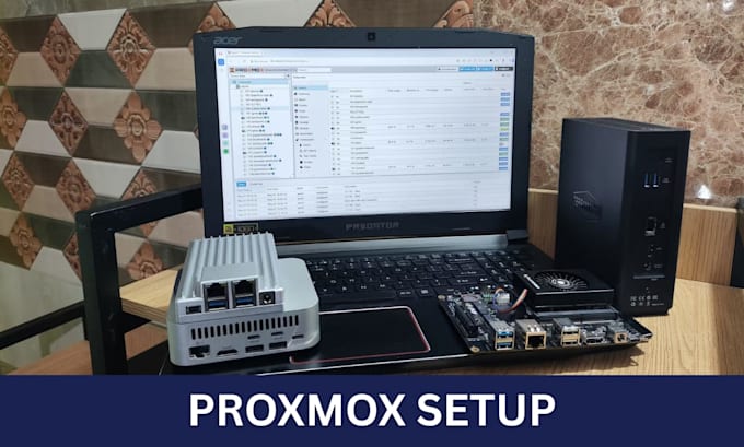 setup proxmox server, and fix any kind of issue