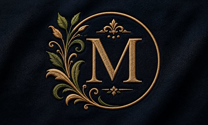 design and digitize a custom logo for machine embroidery