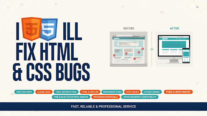 fix your CSS bugs and make your website fully responsive