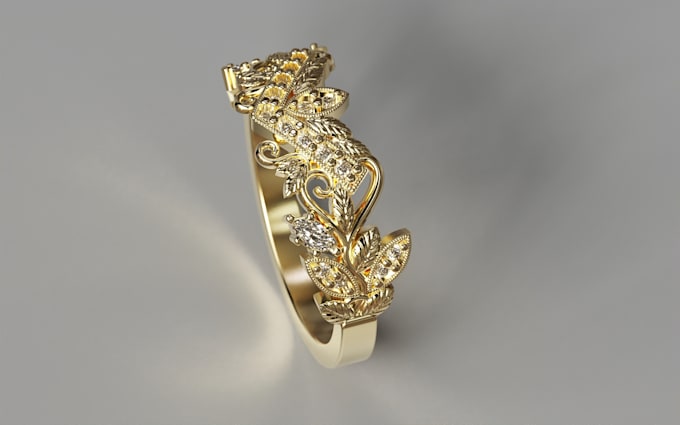 design high quality 3d jewelry models for manufacturing