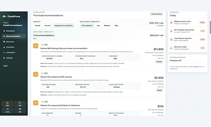 audit and optimize your AWS costs to identify savings