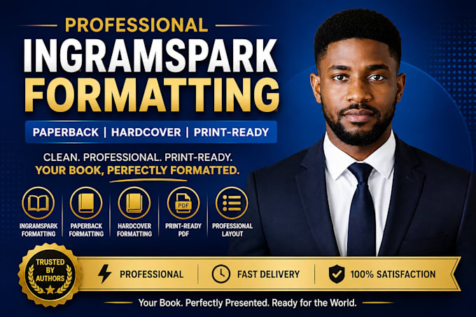 do ingramspark, paperback, and hardcover book formatting