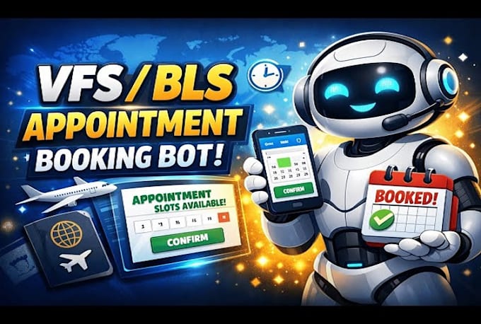 build booking bot,vfs appointment bot, appointment bot,vfs bot, telegram bot