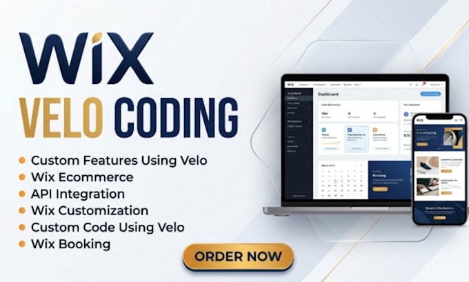 develop custom wix velo code, wix API integration, wix website databases