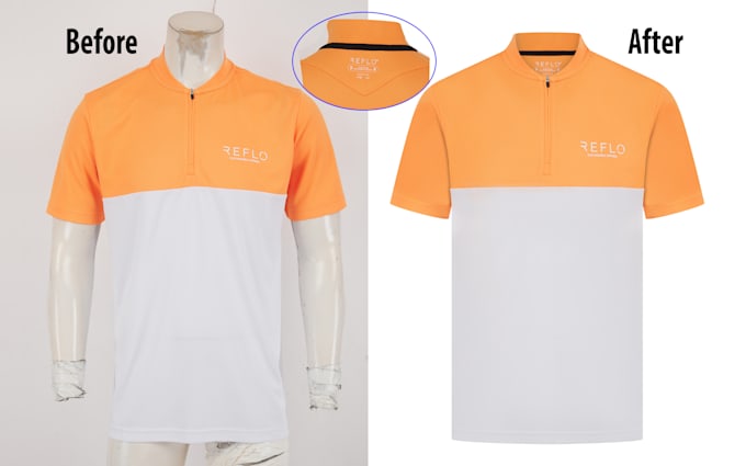 professional ghost mannequin, neck joint, and apparel photo editing