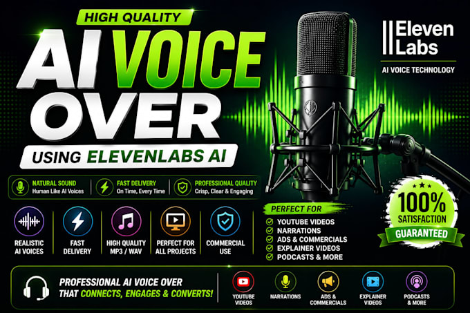 create high quality ai voice over using elevenlabs