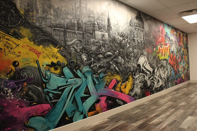 design graffiti designs, murals and wall arts