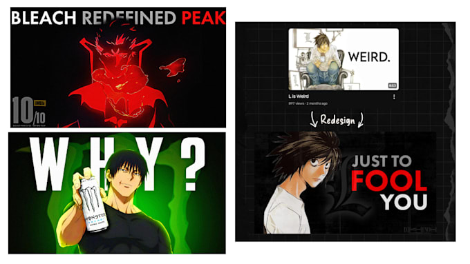 create high quality anime manga review, prediction , explanation thumbnail