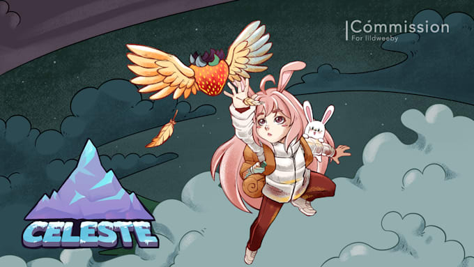 draw game illustration for streamer, gamer, vtuber and youtuber