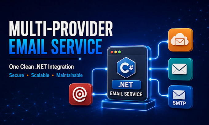 integrate mailgun sendgrid amazon ses or SMTP email in your dot net app