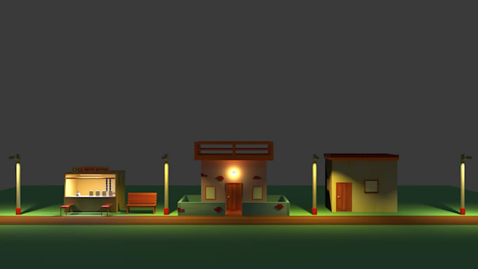 create high quality modular 3d game environment assets