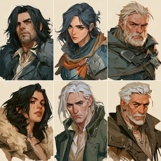 do your dnd character portrait