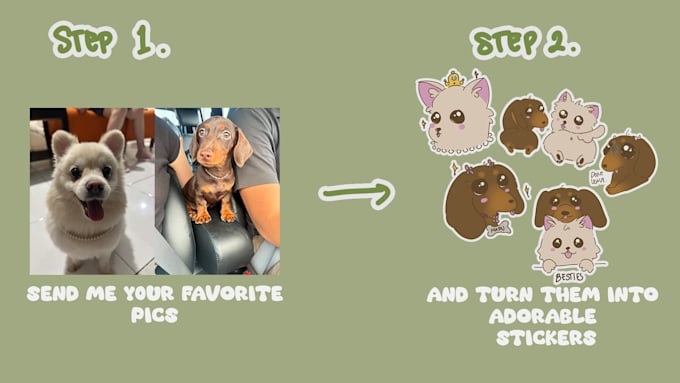 design cute pet stickers