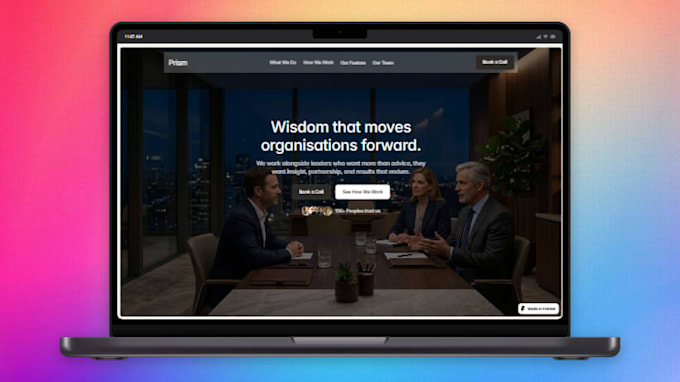 create modern framer website design, framer landing page, framer developer