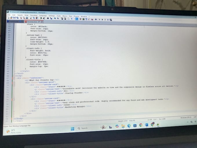 fix HTML CSS bugs and customize your website