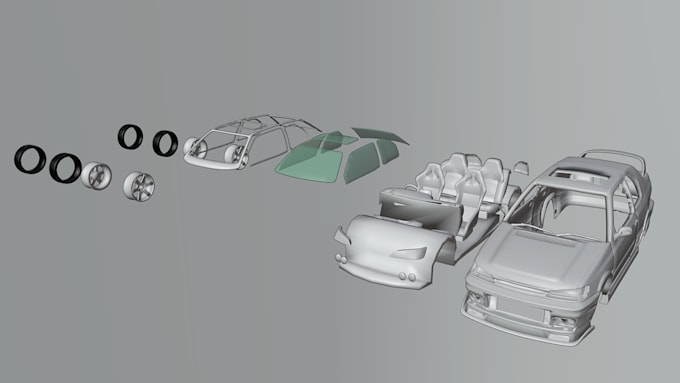 do 3d car modeling for 3d print stl