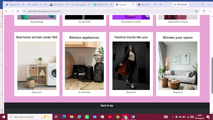 build responsive html and css landing page for any business